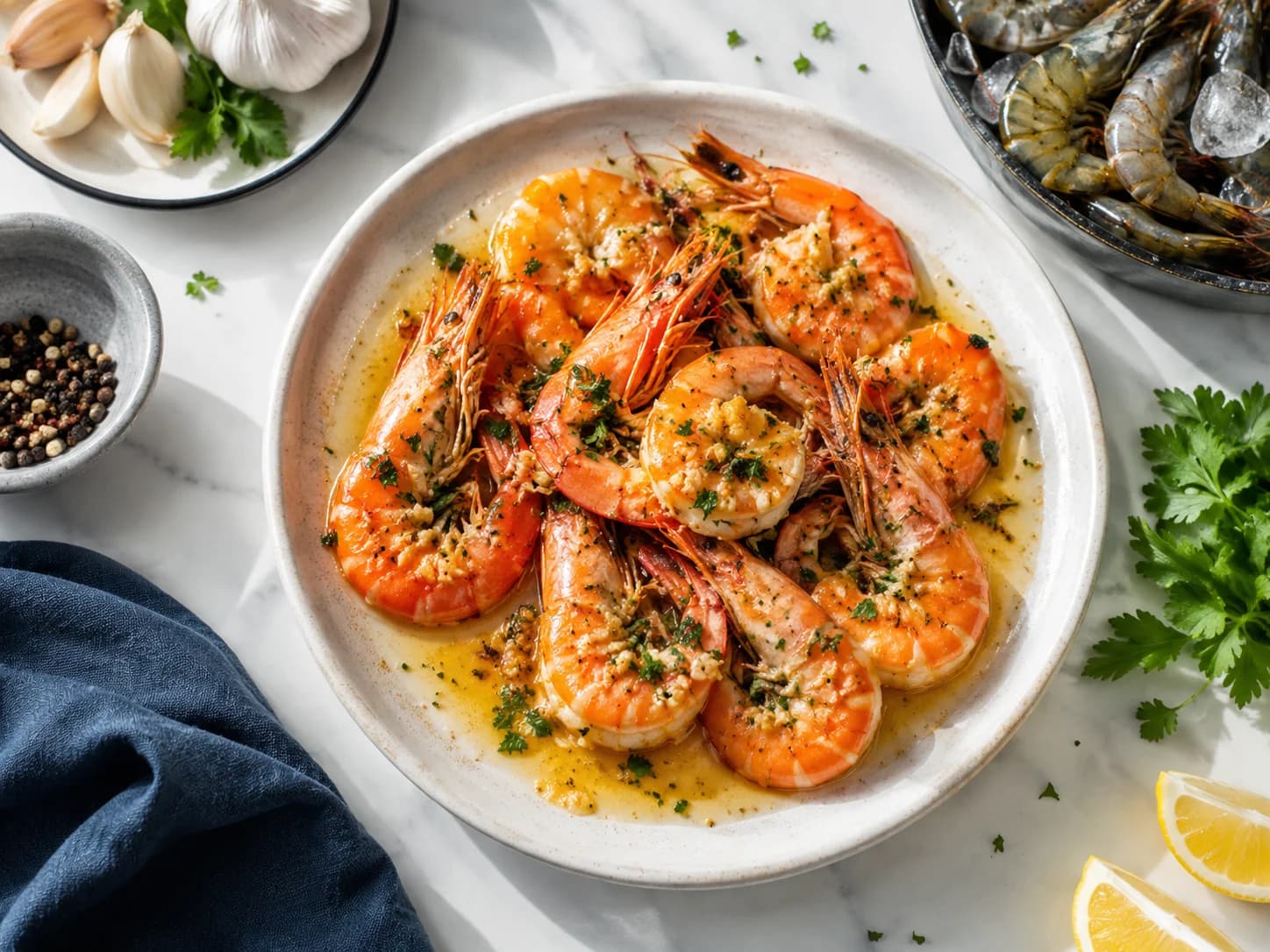 Butter Pepper Tiger Prawns
